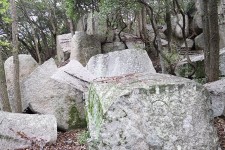 大坂城石垣石丁場跡（天狗岩丁場・天狗岩磯丁場・南谷丁場・豆腐石丁場・亀崎丁場・八人石丁場） 