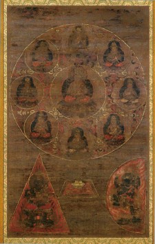 七宝瀧寺絹本著色尊勝曼荼羅図 