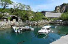 千ノ浜の護岸景観 