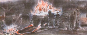 たたら絵巻「玉鋼縁起」