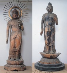 勝常寺・木造十一面観音立像、木造聖観音立像