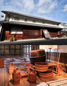 旧岡田家住宅附棟札<br>釜屋及び洗い場 搾り場
