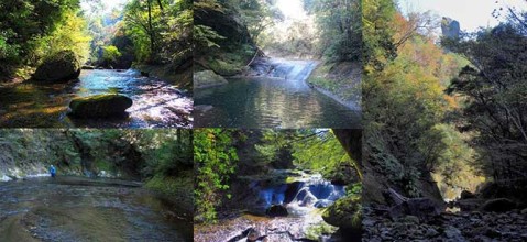 麗谷探勝道(一目八景と深耶馬渓探勝道)