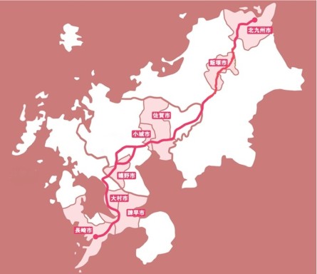 福岡・佐賀・長崎県にまたがる長崎街道