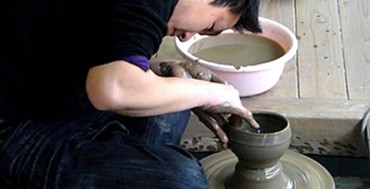 備前焼土ひねり