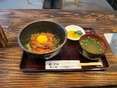 ジビエ料理(鹿すき丼)（若桜町）
