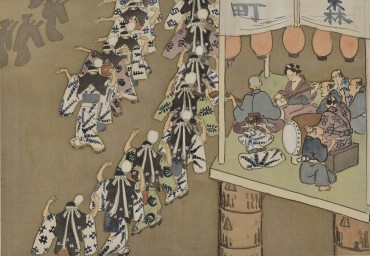 【津和野百景探訪４】津和野踊り　　津和野百景図第九十九図　盆踊り