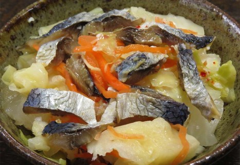 ニシンを材料とした食