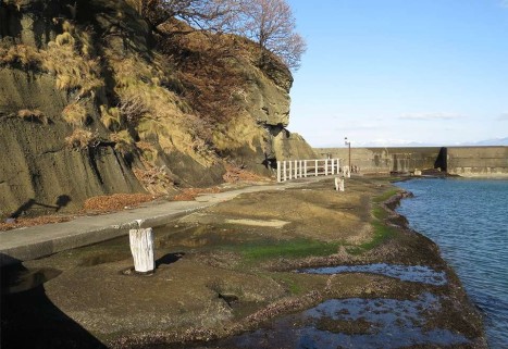 かもめ島にある江戸時代の交易港跡