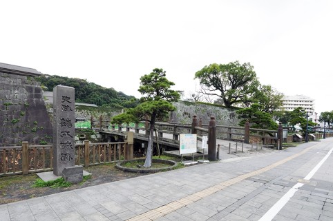 外城制度の要，鹿児島城跡