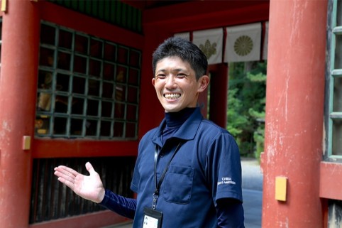 香取市 生涯学習課 文化財班の岡澤佑介さん