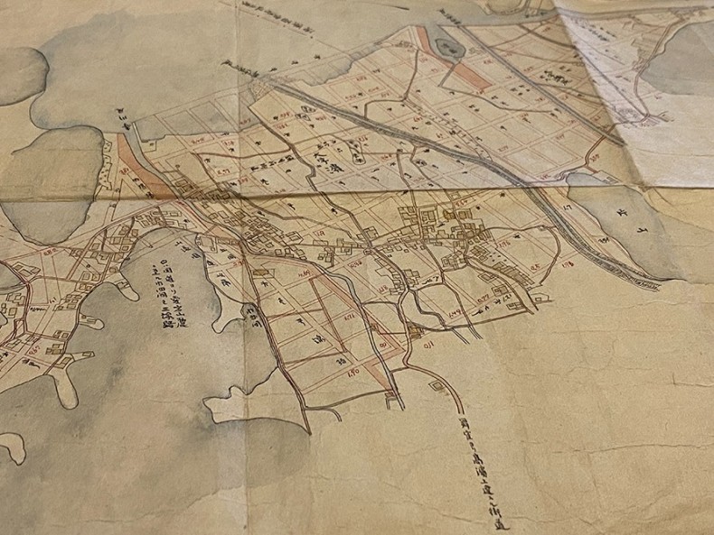 余部鎮守府付近新市街地平面図