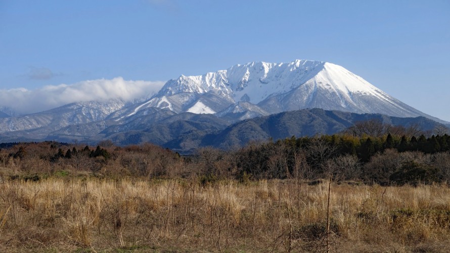 鳥取県大山町から見た大山