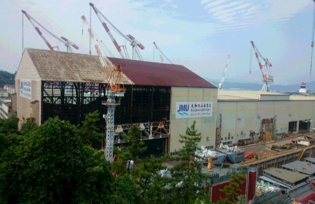 ジャパンマリンユナイテッド(株)呉事業所大屋根（旧呉海軍工廠造船部造船船渠大屋根）