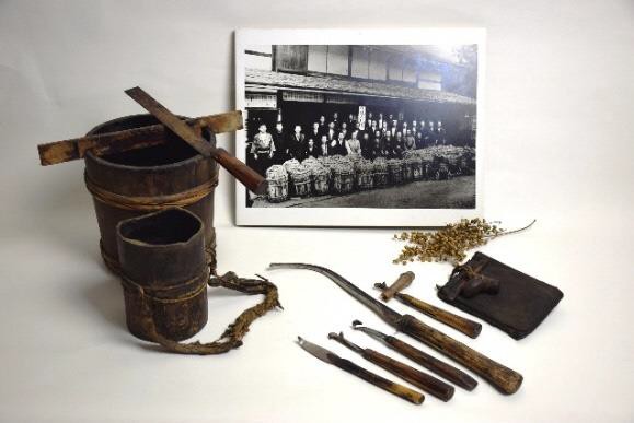 浄法寺の漆掻きと浄法寺塗の用具及び製品