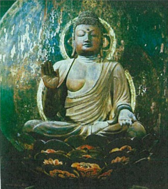 慈尊院の彫刻群