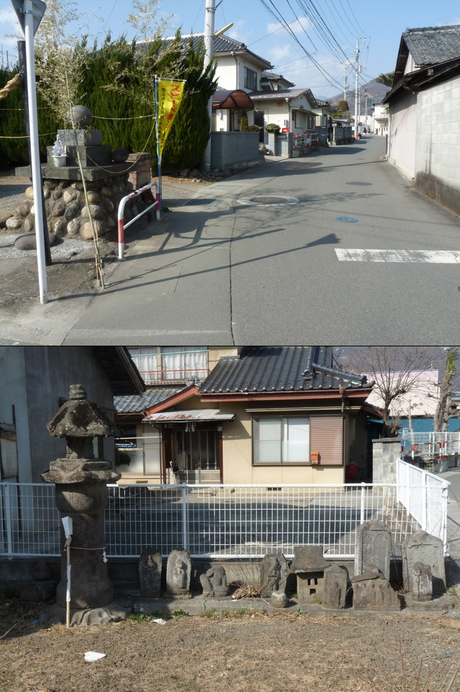 御嶽古道（亀沢）の石造物群