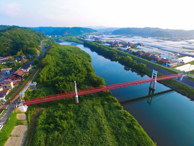 高津川と匹見川