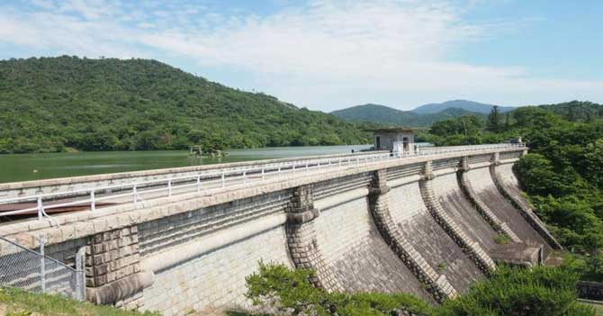 本庄水源地堰堤水道施設（堰堤、丸井戸、第一量水井、階段）