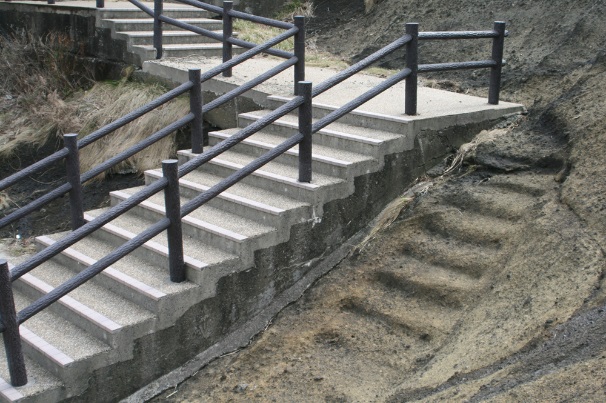 かもめ島の階段跡