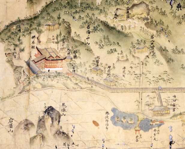 吉備津神社境内古図 