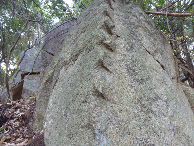 大坂城石垣石切北山・とびがらす・宮ノ上丁場跡 