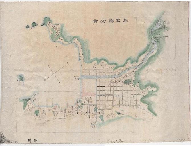 呉軍港全図（呉市入船山記念館所蔵）