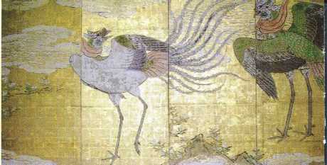 仙台城本丸大広間障壁画鳳凰図