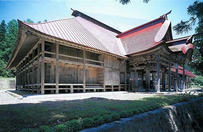 月山神社出羽神社湯殿山神社摂社月山出羽湯殿山三神社社殿（旧日月寺本堂）