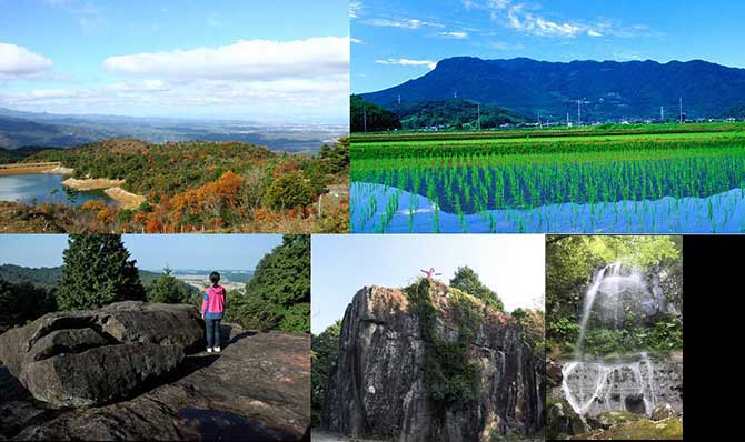 八面山と八面山探勝道