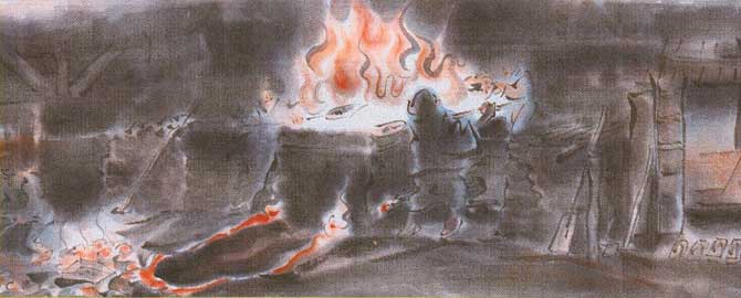 たたら絵巻「玉鋼縁起」