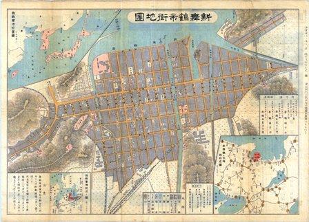 艦船名を名付けた市街地『新舞鶴市街図』