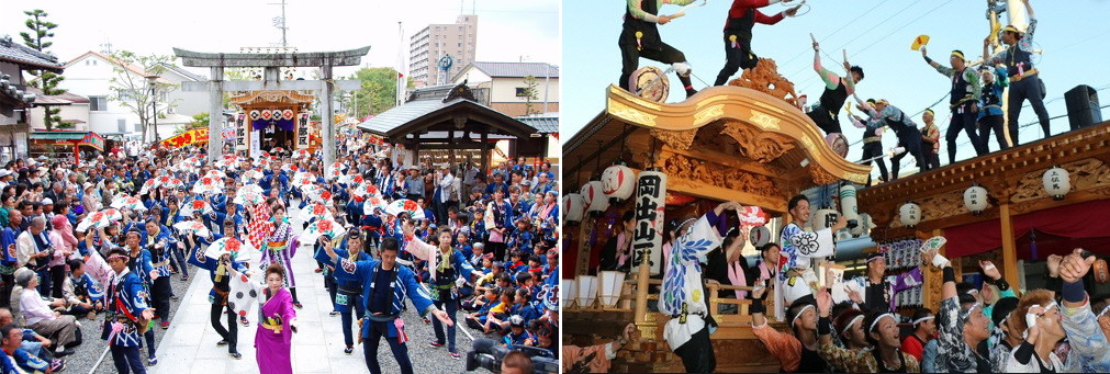 飽波神社大祭の奉納踊り
