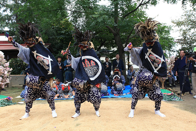 上三林のささら 