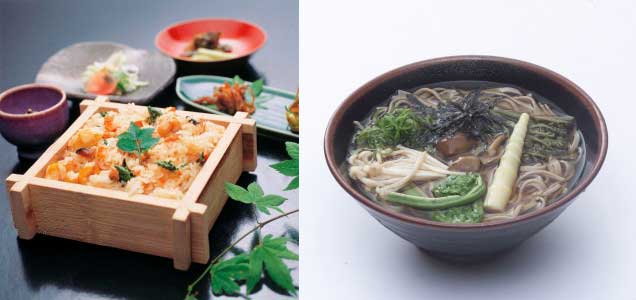 「大山おこわ」と「大山そば」