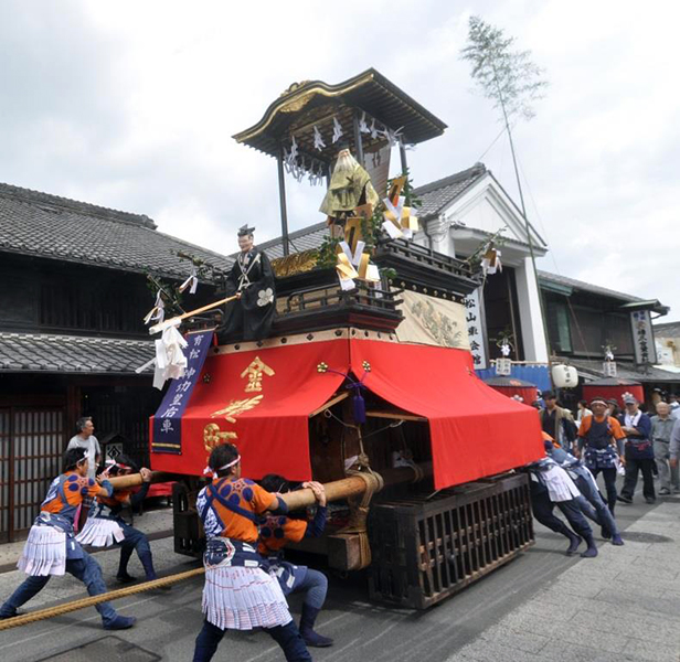 有松祭りの山車行事（有松天満社秋季大祭）神功皇后車（西町山車庫）
