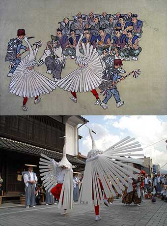 弥栄神社の鷺舞神事