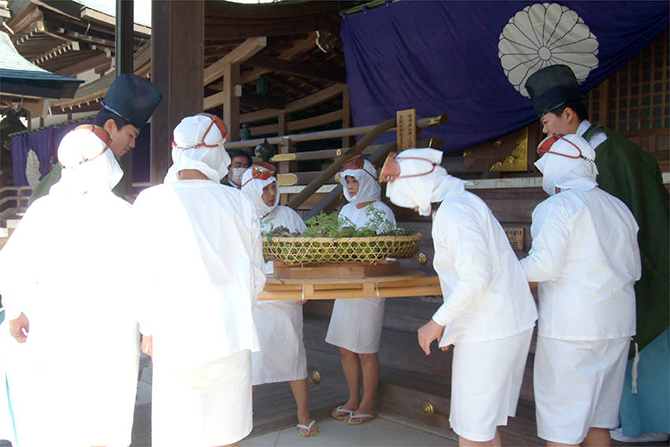 伊勢神宮へのアワビ奉納 