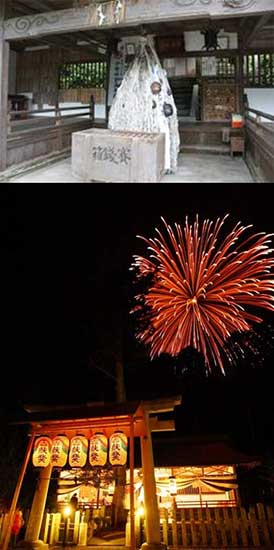 手力神社と手力の花火