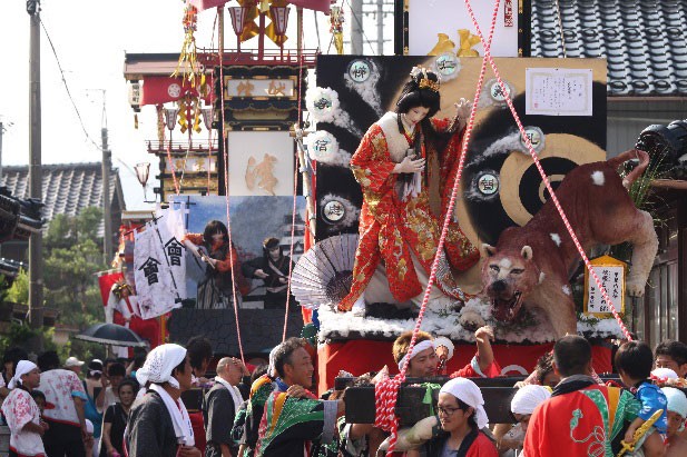 松波人形キリコ祭り