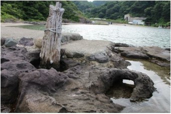 北前船係留杭跡