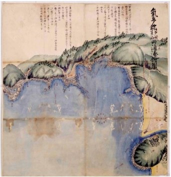 気多郡芦崎夏泊両浦湊絵図