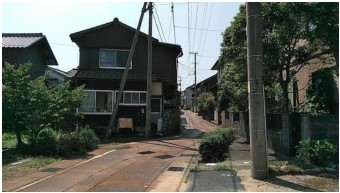 賀露港の町割り