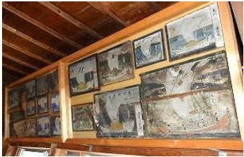 塩越湊周辺の船絵馬群