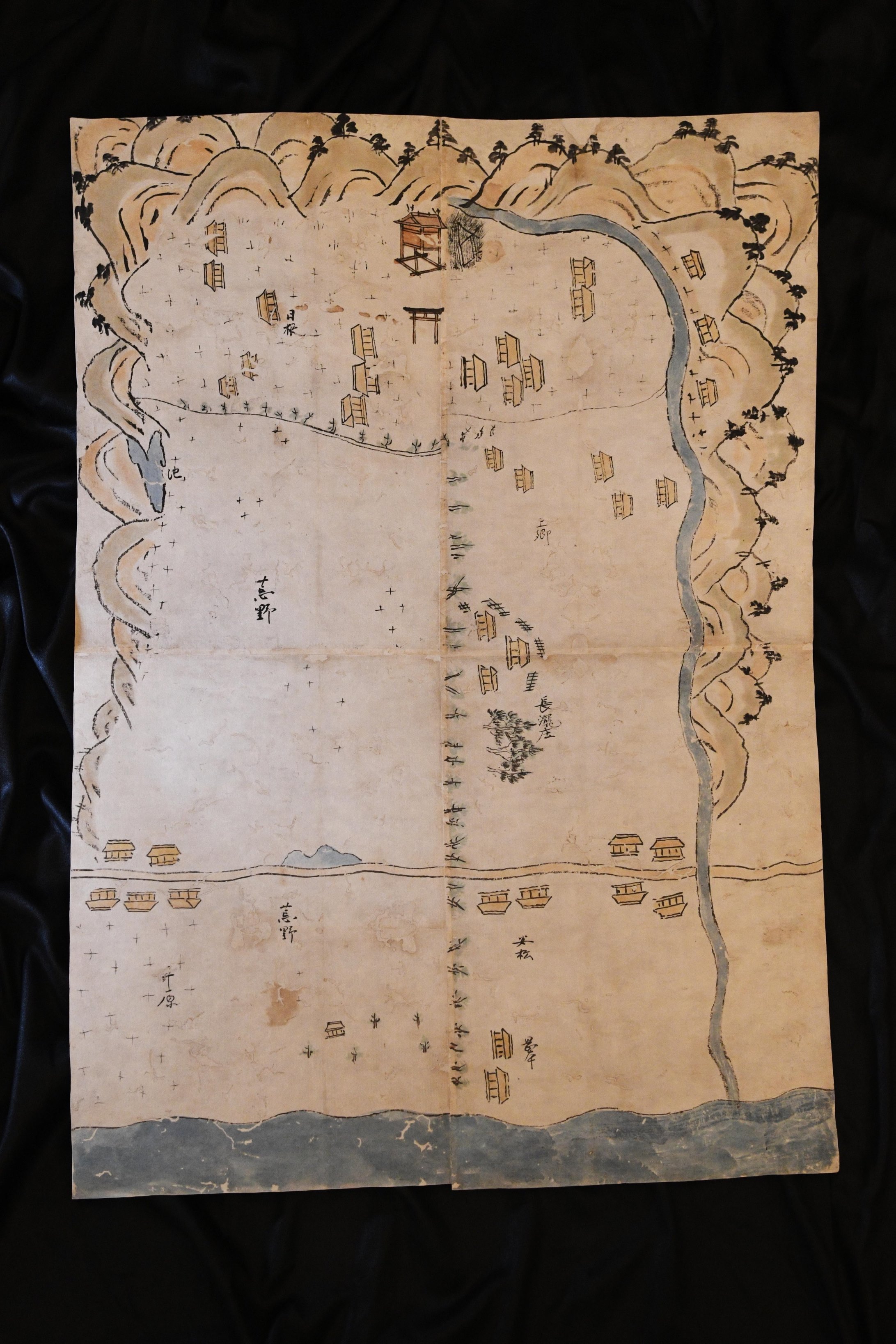 和泉国日根荘日根野村・井原村荒野開発絵図