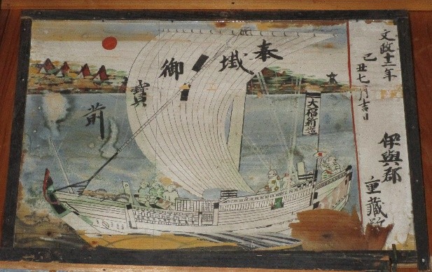 八坂神社の船絵馬と和船模型