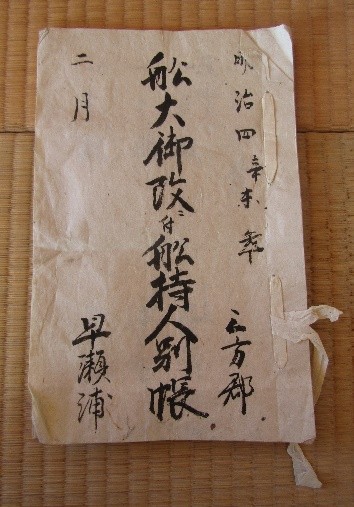 船大御改ニ付船持人別帳